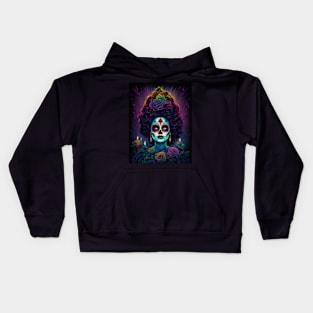 Catrina Dia De Los Muertos Kids Hoodie